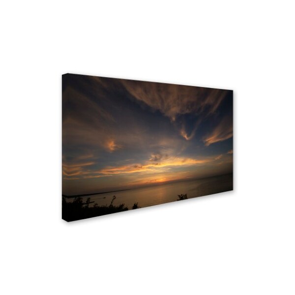 Kurt Shaffer 'Another Amazing Sunset On Lake Erie' Canvas Art,30x47